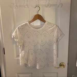 Pacsun LA Hearts white eyelet top!
